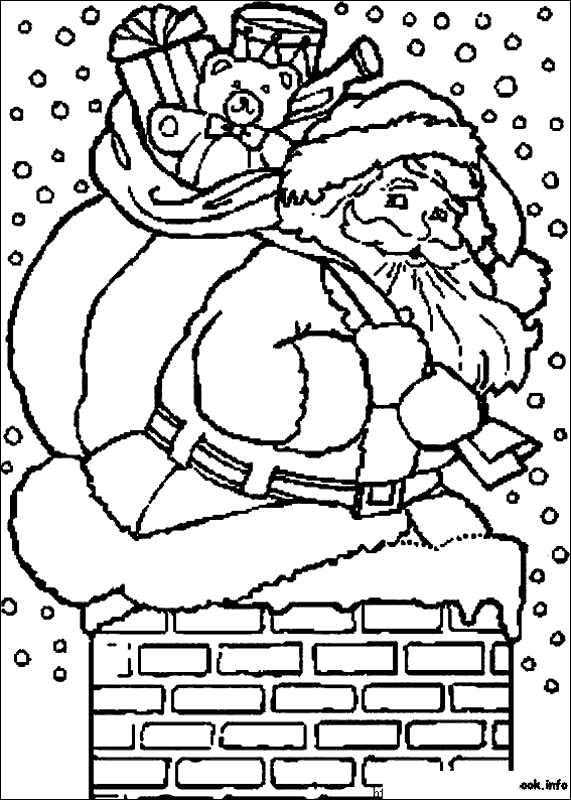 Święty Mikołaj kolorowanki